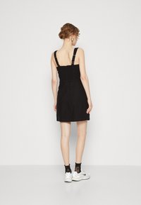 Abercrombie & Fitch RUCHED SIDE MINI  - Päevakleit - black beauty