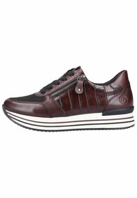 Remonte Sneakers laag - cerise schwarz