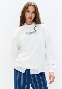 PULL&BEAR GRAPHIC LABEL - Felpa - white