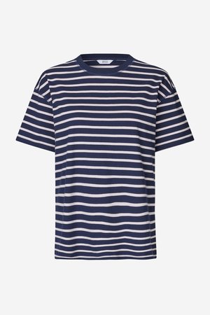 Envii KULLA - Print T-shirt - navy fog