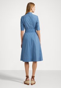 Lauren Ralph Lauren Belted Cotton Blend Shirtdress - Abito a camicia - pale azure
