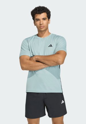 adidas Performance, WORKOUT 3-STRIPES T-SHIRT - Sport T-Shirt - light blue