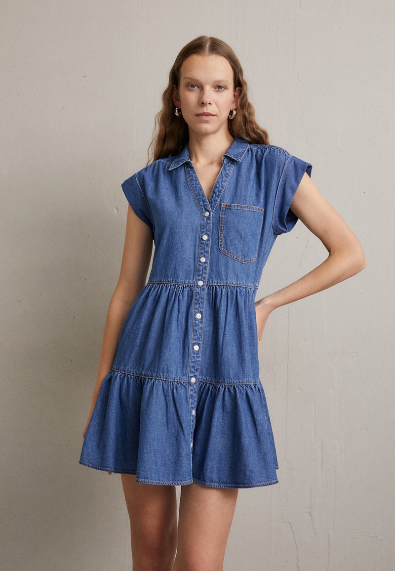 Veronica Beard TRISHA DRESS Vestito di jeans cornflower/blu denim