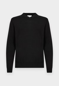 SERGE V NECK - Pulover - black