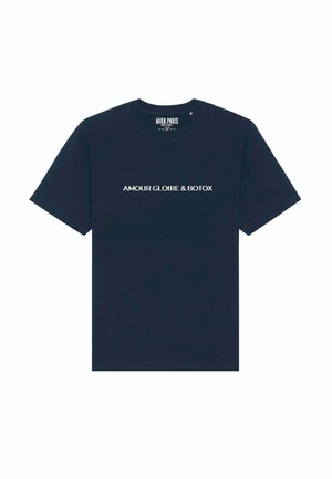 AMOUR GLOIRE BOTOX PRINT HEAVYWEIGHT - Print T-shirt - dark blue