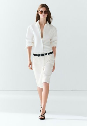 Massimo Dutti, Jeans Shorts - white