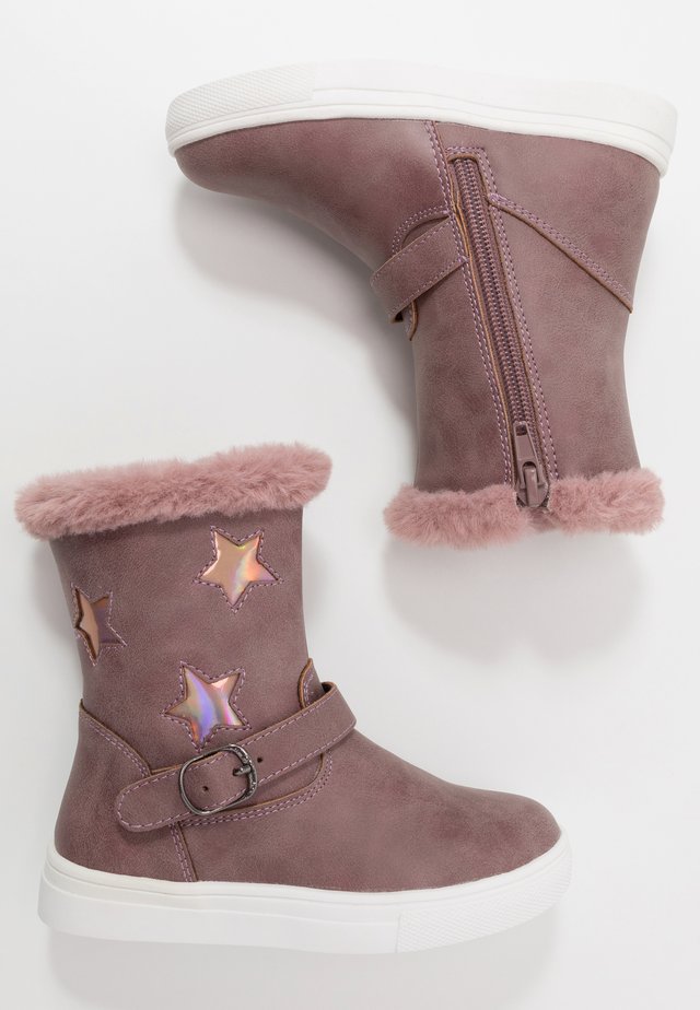 Classic ankle boots - mauve