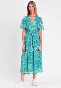 Cache Cache - LANGES AUSGESTELLTES MIT GÜRTEL - Maxi dress - vert Thumbnail Image 1