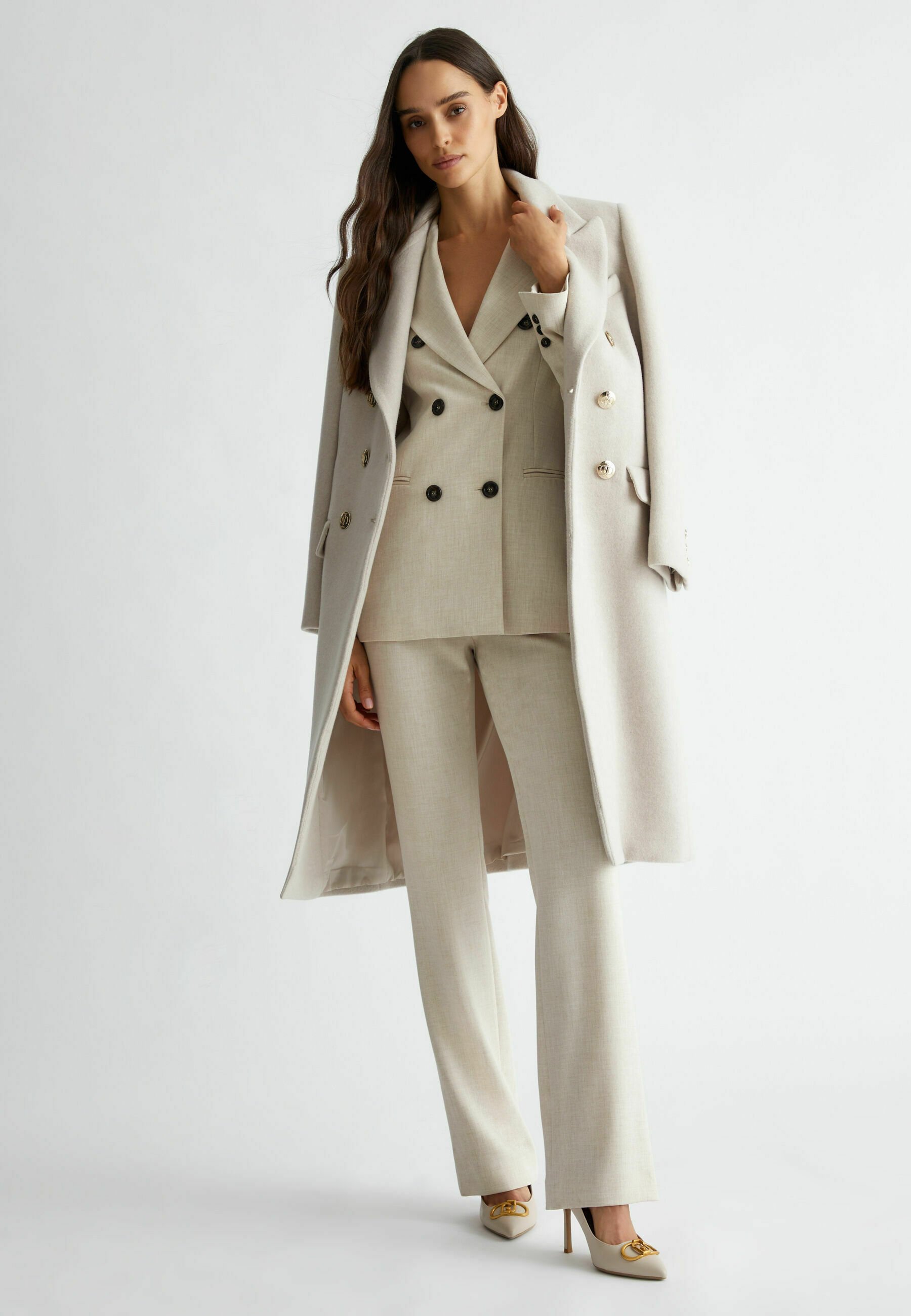 コート LIU JO Woman Coat Beige CF4333T2583 X0603 8056255747056---