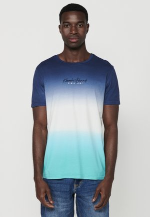 Koroshi SHORT SLEEVE   - T-shirt print - azul   blue