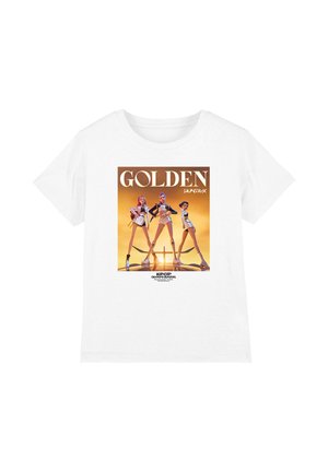 NETFLIX, KPOP DEMON HUNTERS HUNTRIX GOLDEN POSTER UNISEX - Print T-shirt - white