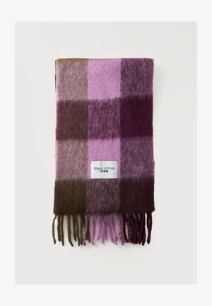 Marc O'Polo DENIM, WOVEN SCARVES, CHECK ARTWORK - Шал - purple/multi-coloured