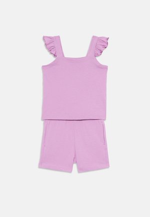 Friboo, 2 PIECE SET - SHORTS & VEST - Šortky - pink