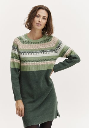 FRISABELLA - Strickkleid - jungle green mix