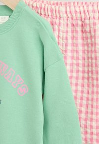 Next REGULAR FIT SET - Mikina - green pink gingham