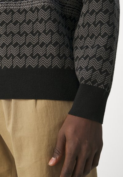 Missoni CREWNECK - Pulover - black/white