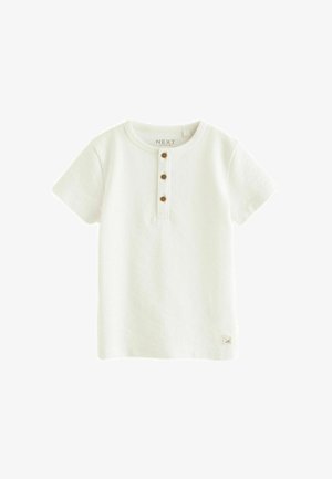 SHORT SLEEVE HENLEY NECK -REGULAR FIT - Majica kratkih rukava s printom - white