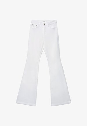 Terranova, A VITA ALTA - Jeans a zampa - bianco ottico