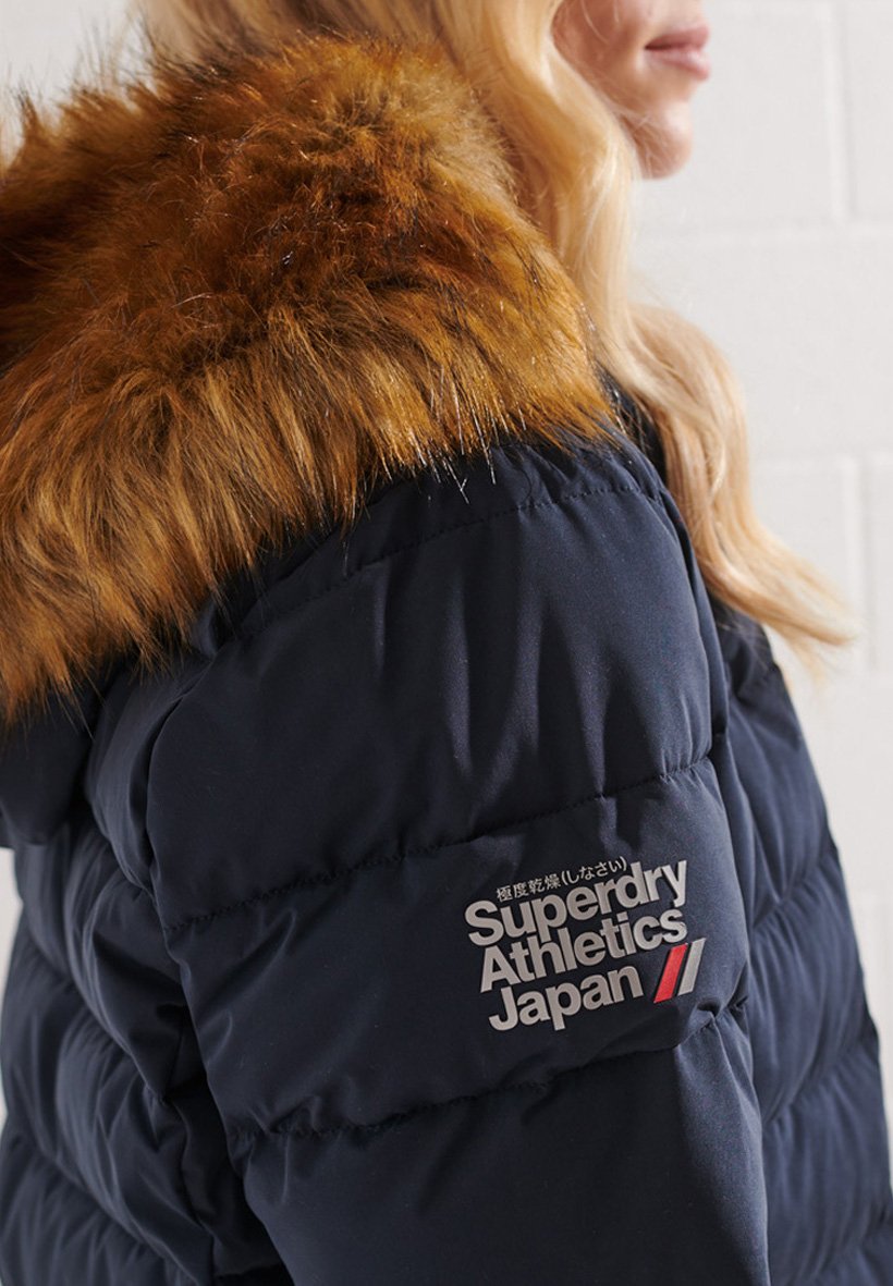 superdry coat blue