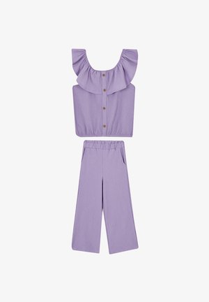REGULAR FIT 2PACK - Trousers - purple