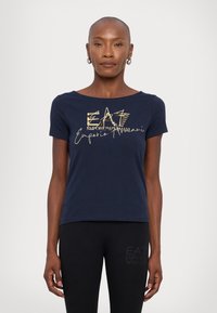 EA7 Emporio Armani Camiseta estampada - navy