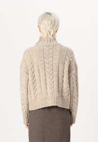 Vero Moda VMGRACE HIGHNECK - Pulover - silver mink