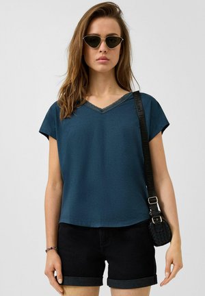 T-shirt imprimé - tiefblau