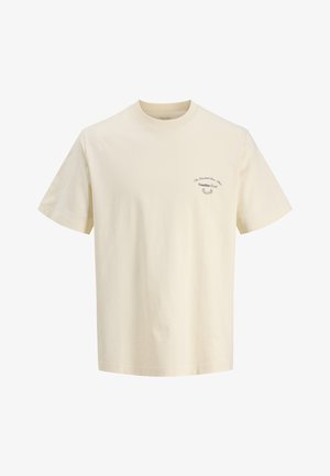 Jack & Jones, JORMONTAUK TEE - T-Shirt print - antique white