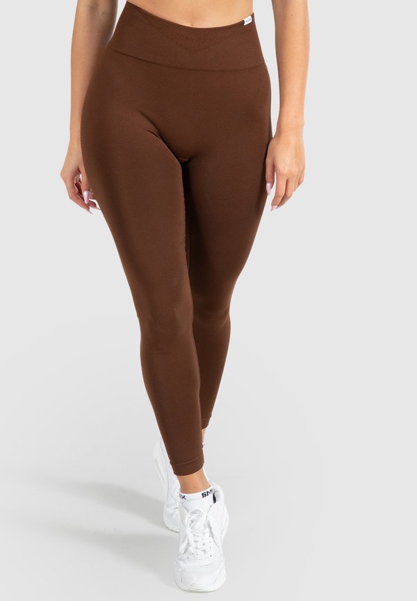 AMAZE PRO SCRUNCH HIGH WAIST SEAMLESS - Tights - braun