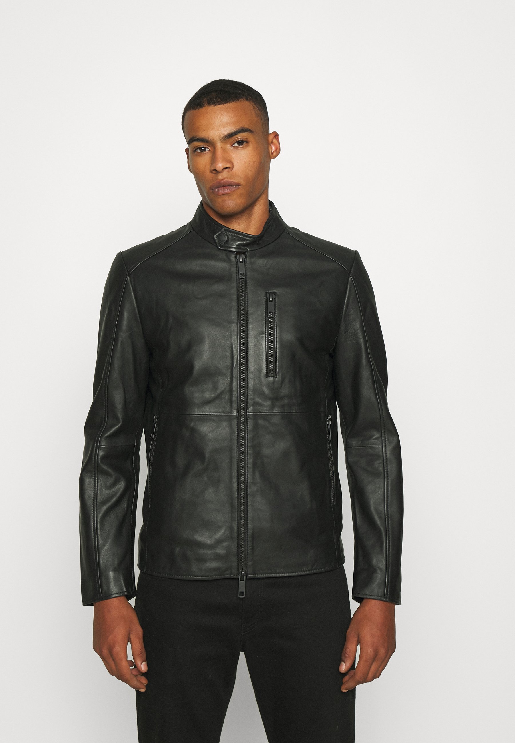 Antony Morato SLIM FIT - Giacca di pelle - black/nero - Zalando.it