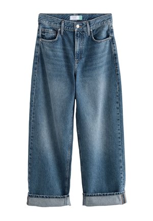 Next, BOYFRIEND TURN UP  - Sirgete säärtega teksad - mid blue
