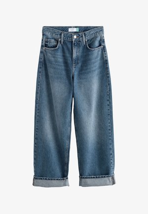 Next, BOYFRIEND TURN UP - Jeans Straight Leg - mid blue