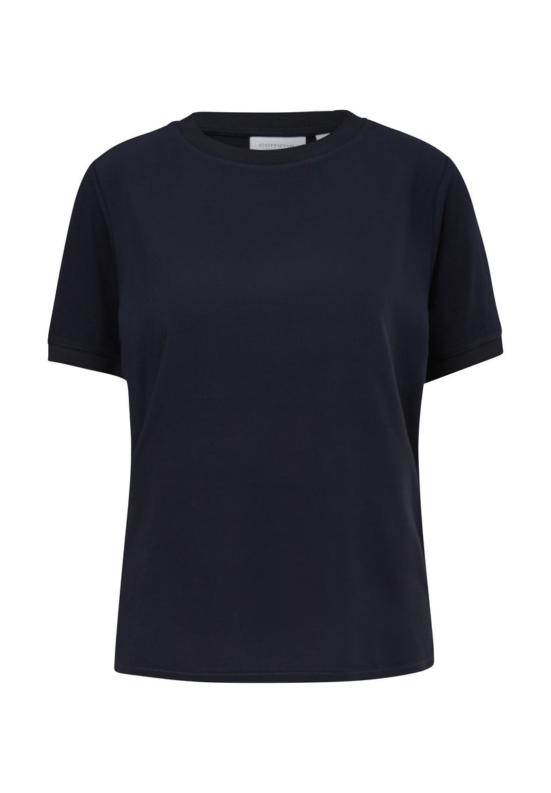 comma casual identity T-shirt basic donkerblauw comma casual identity T-shirt basic donkerblauw
