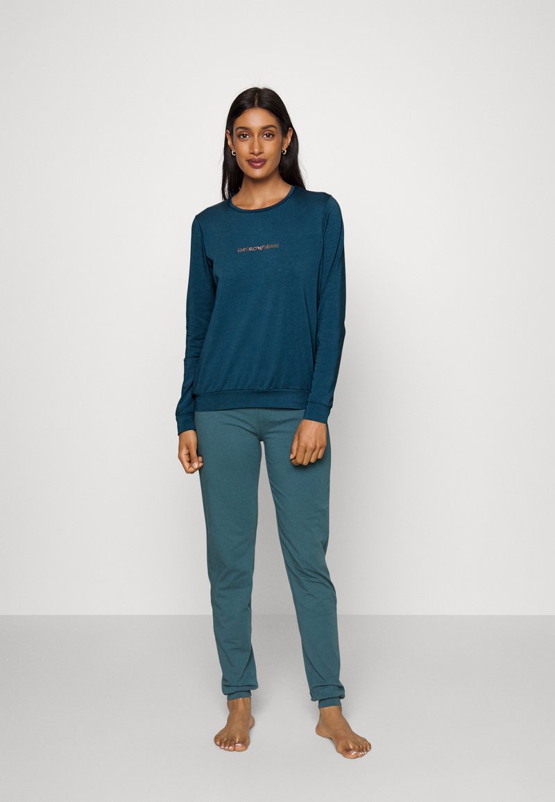 Emporio Armani PYJAMA SET - Pyjamas - obsidian/blue-grey - Zalando.de