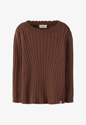 Lil' Atelier, KNITTED PULLOVER REGULAR FIT - Pullover - mahogany