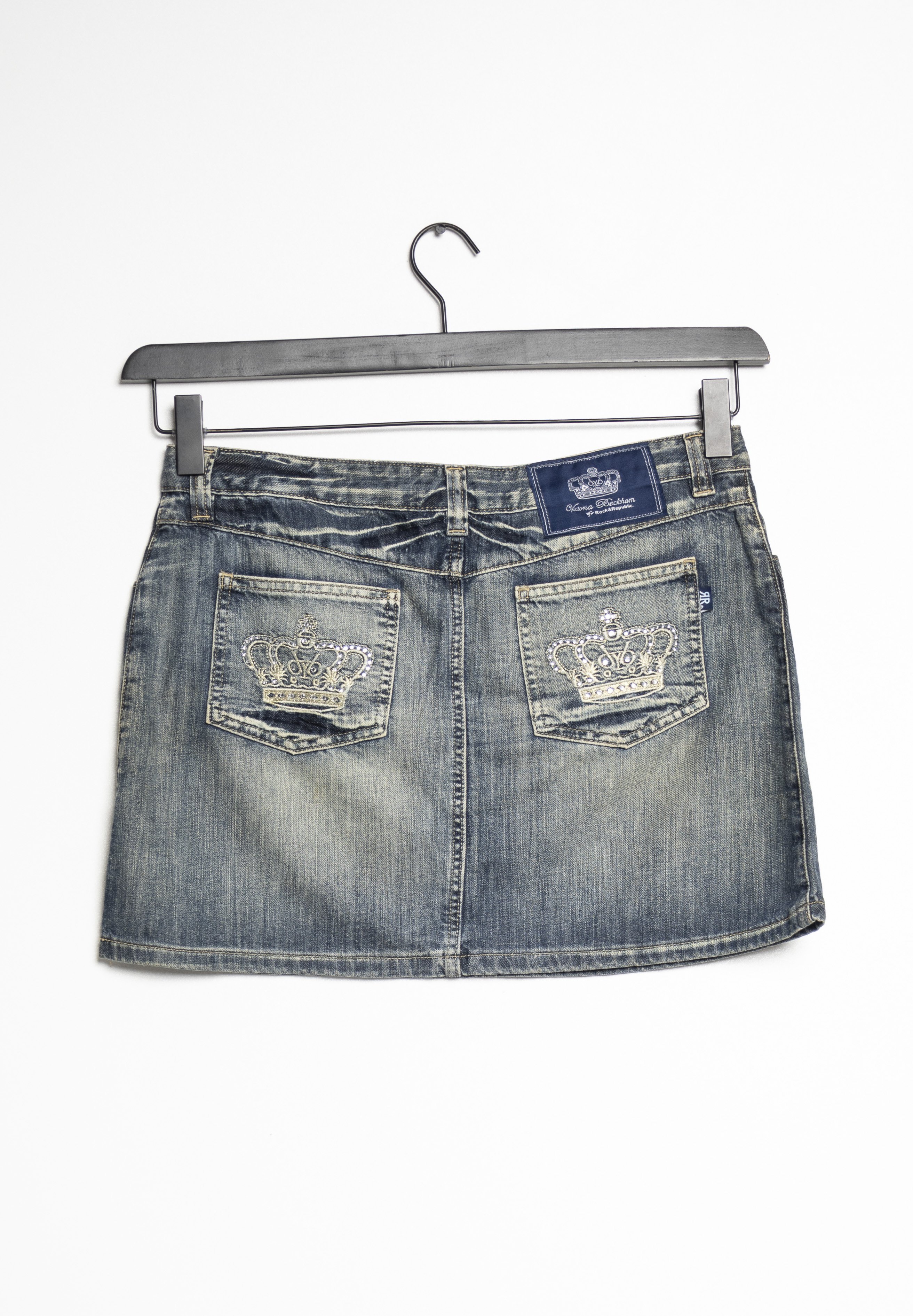 Victoria Victoria Beckham Denim skirt - blue - (Pre-owned