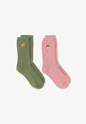 FatFace, 2 PAIRS OF CABLE WOODLAND SOCKS - Socks - green