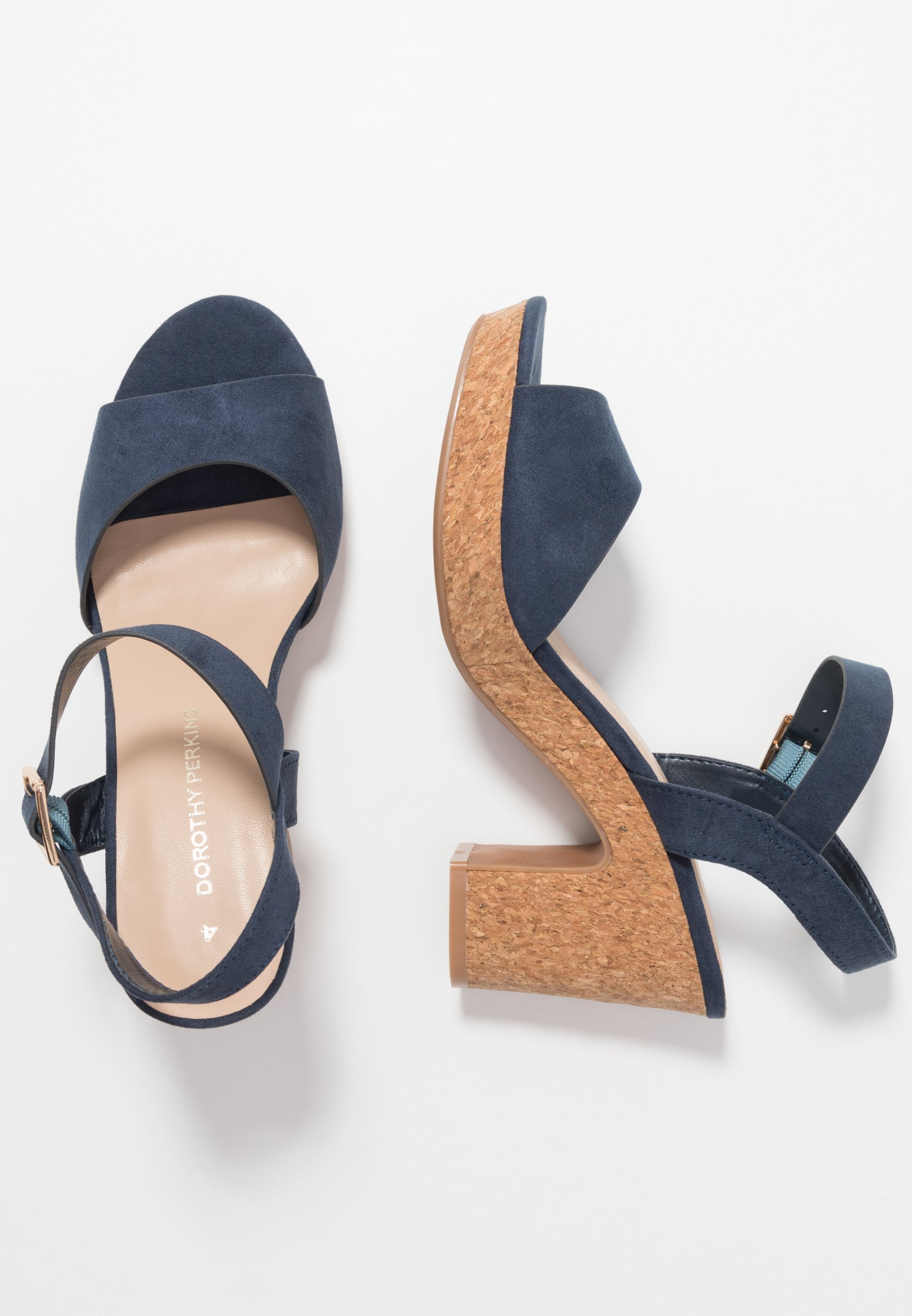 RHONDA NOTCH WEDGE Sandaletter navy RHONDA NOTCH WEDGE Sandaletter navy