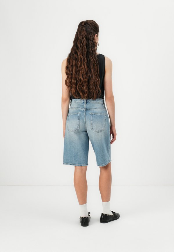 ONLMATE BAGGY LONG - Denim shorts3