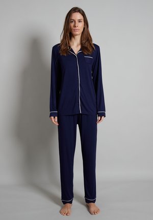 TOM TAILOR Pyjama set - blau dunkel uni