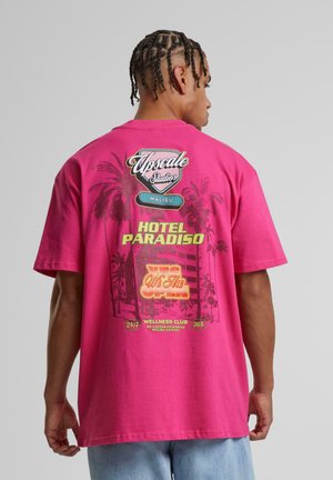 HOTEL PARADISO HEAVY - T-shirts print - hibiskus pink