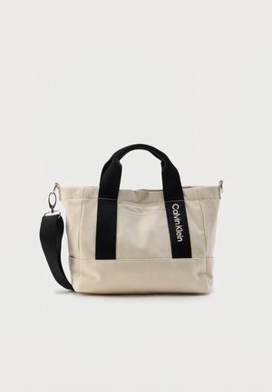 COLOUR BLOCK UNISEX - Geantă de mână - oatmeal