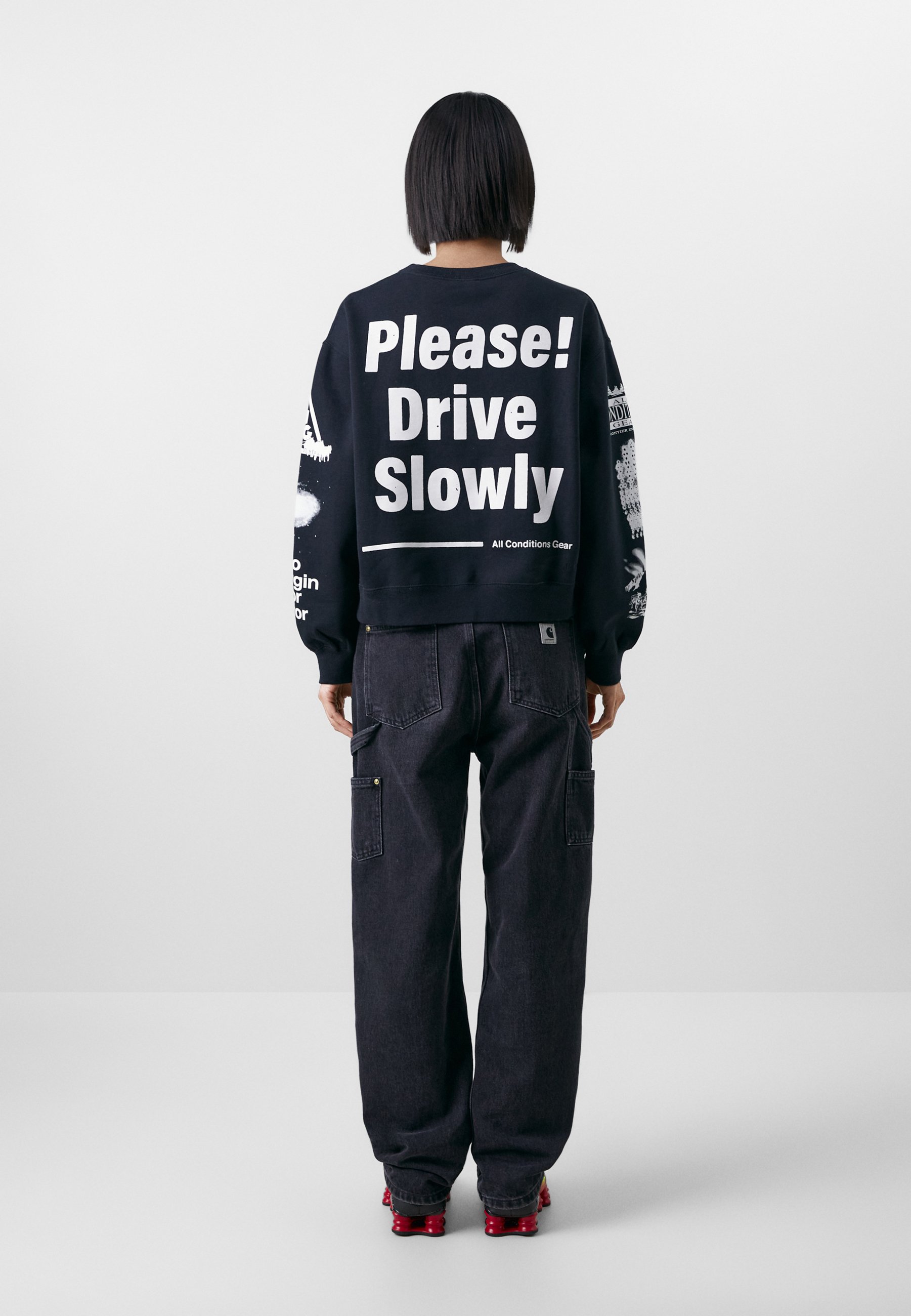 Nike ACG TUFF CREW - Sweatshirt - black - Zalando.co.uk