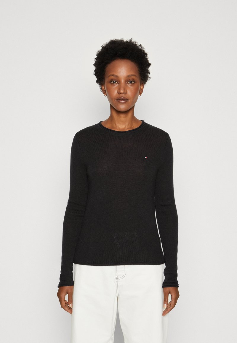 Tommy Hilfiger SOFT SWEATER - Strickpullover - black