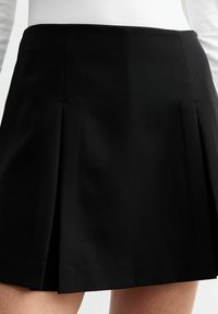 New Look PLEATED MINI SKORT - Falda acampanada - black