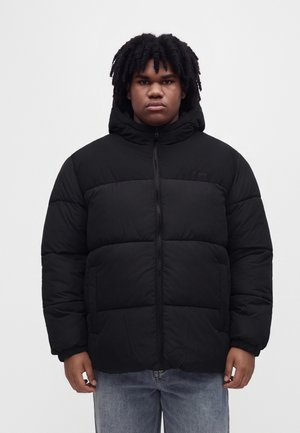 Jack & Jones, JJRAZE PUFFER HOOD - Зимно яке - black