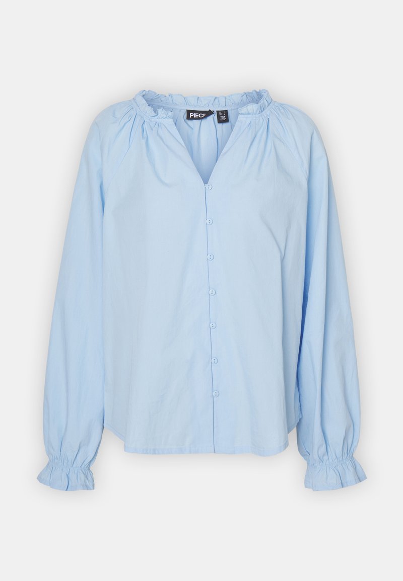 Pieces Overhemdblouse lichtblauw Pieces Overhemdblouse lichtblauw