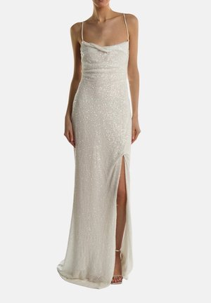 Gallakjole - white sequin