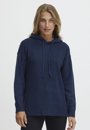 FREretta - Mikina s kapucňou - medieval blue melange