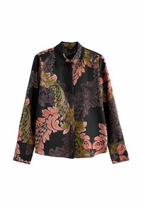 Next LONG SLEEVE - Košilová halenka  - black purple paisley print